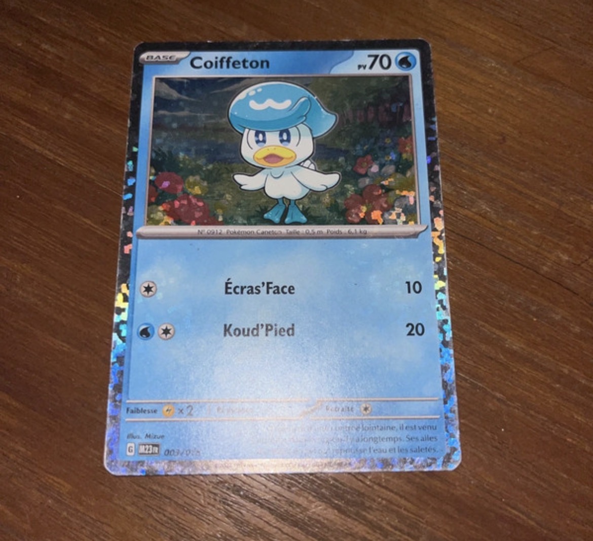 Carte Pokémon Coiffeton Holo 003/015 - Promo McDonald's 2023 - VF